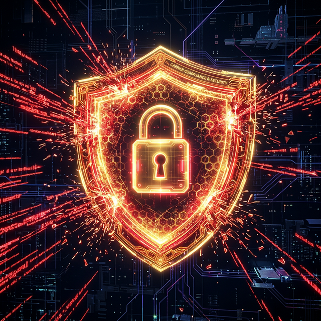 Illustration of an A2P 10DLC compliance shield protecting SMS traffic