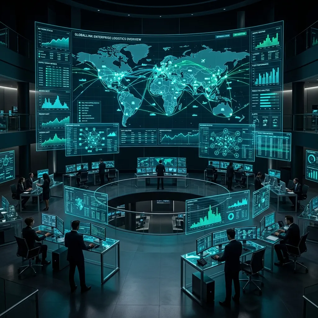 Illustration of a real-time operations dashboard